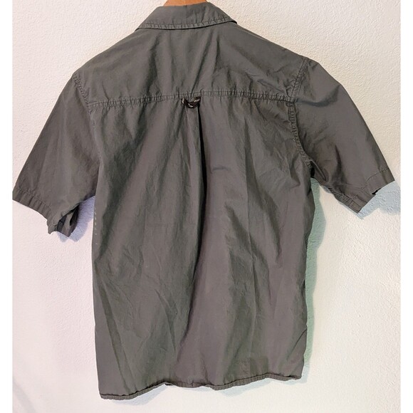 Wrangler Button Fishing Shirt Mens Size Medium Green Pockets Hiking Mesh (701) - Picture 2 of 3